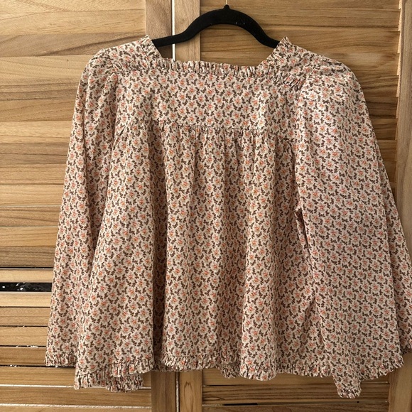DOEN Lunaria Top in Cream Winter Ditsy Floral Print size S - Picture 7 of 7